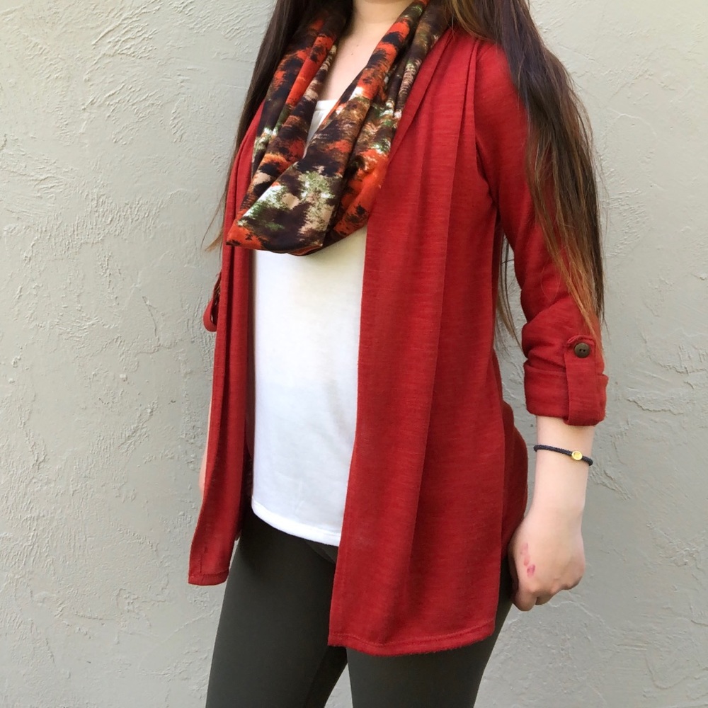 Outfit-in-one Cardigan and Scarf